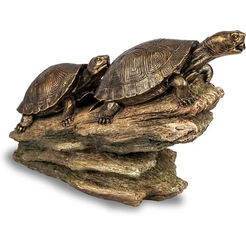 Aquascape Double Turtle On Log Spitter