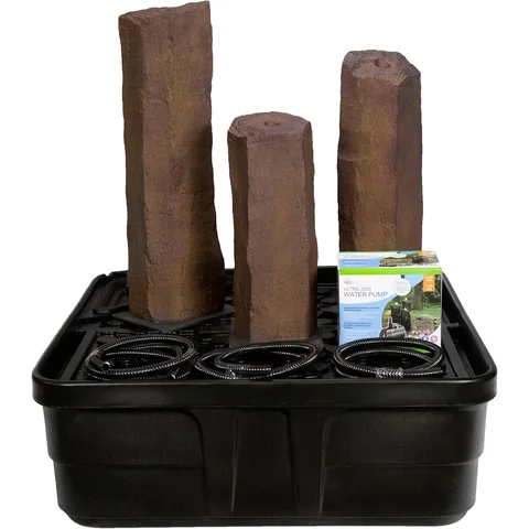 Aquascape Faux Basalt Column Set of 3 Fountain Kit – 24", 30", 36" H