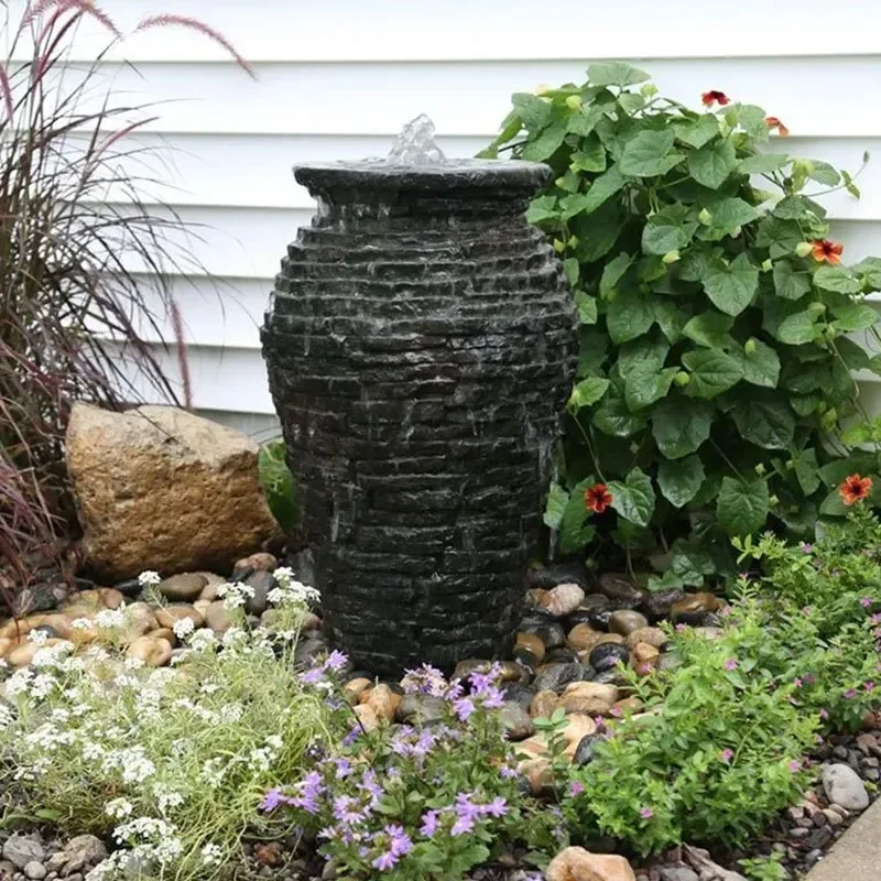 Aquascape Stacked Slate Urn Fountain Kit – 24" H